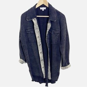 She + Sky long denim Shacket M
